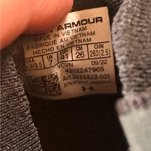 Under Armour HOVR Phantom 3 Storm Black Running Shoes - Picture 7 of 9